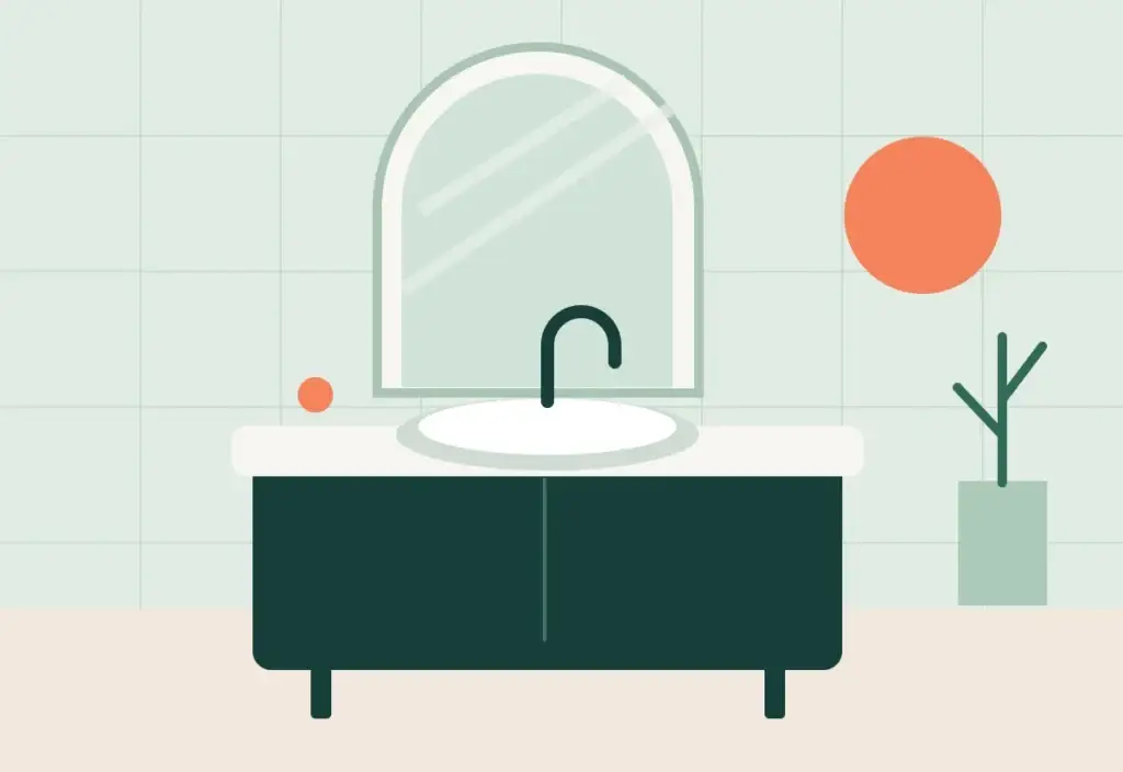 Badplanung – Illustration für das Musterprofil
