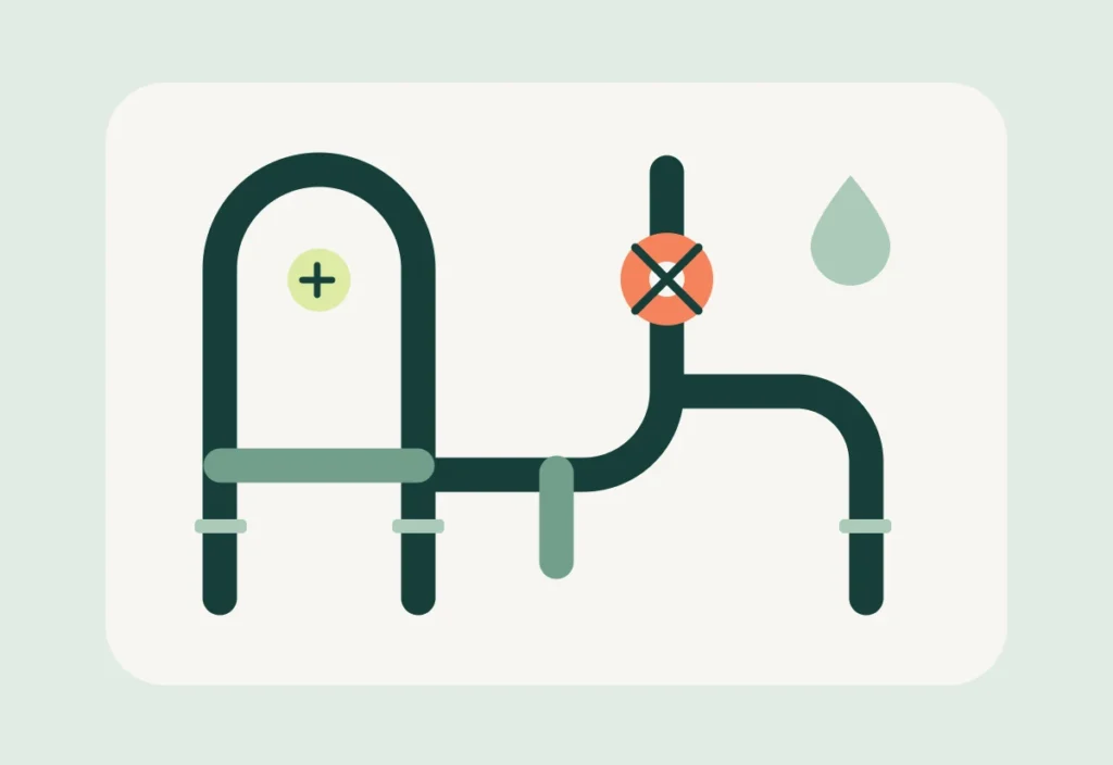 Wasserinstallation – Illustration für das Musterprofil